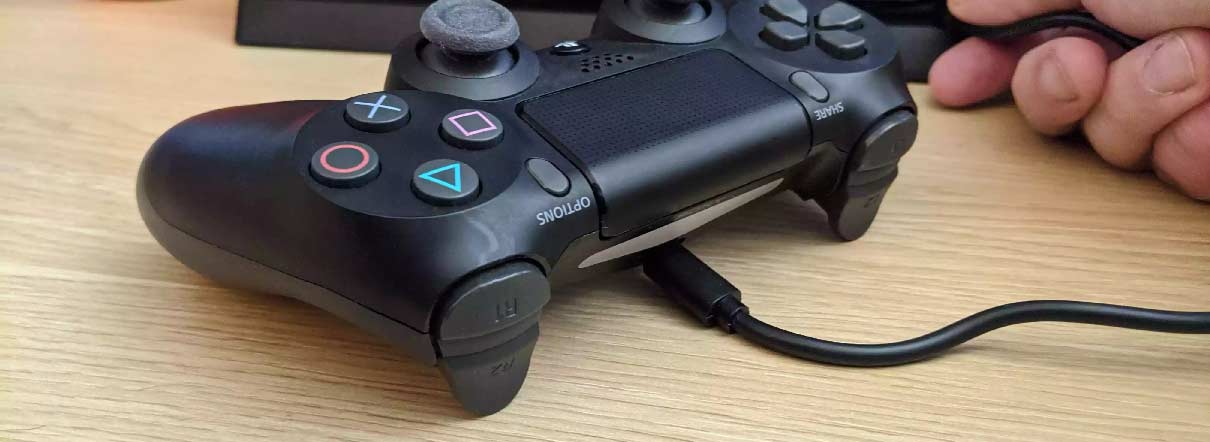 اتصال دسته PS4 به PS5 با استفاده از کابل