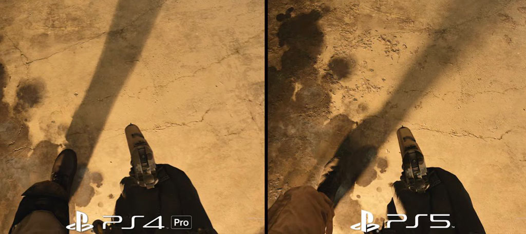 مقایسه کیفیت PS5 با PS4 Pro