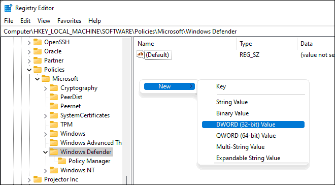 غیر فعال کردن Microsoft Defender ویندوز 10